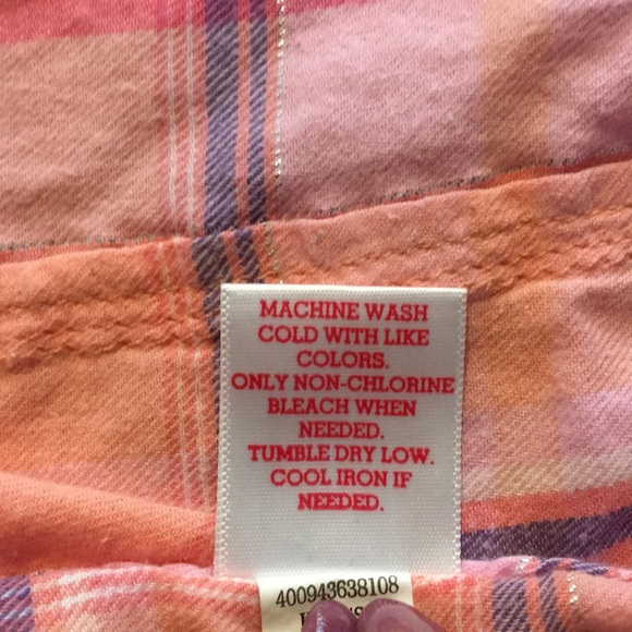 **CLEARANCE** SO - Girl's Plaid Shirt - Picture 8 of 9